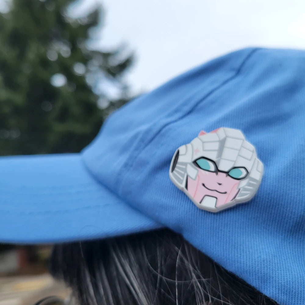 Gummy pin on hat